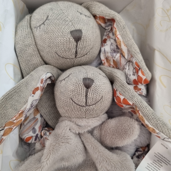 NEW Handmade Lovey Security Blanket Gift Set - Picture 4 of 6